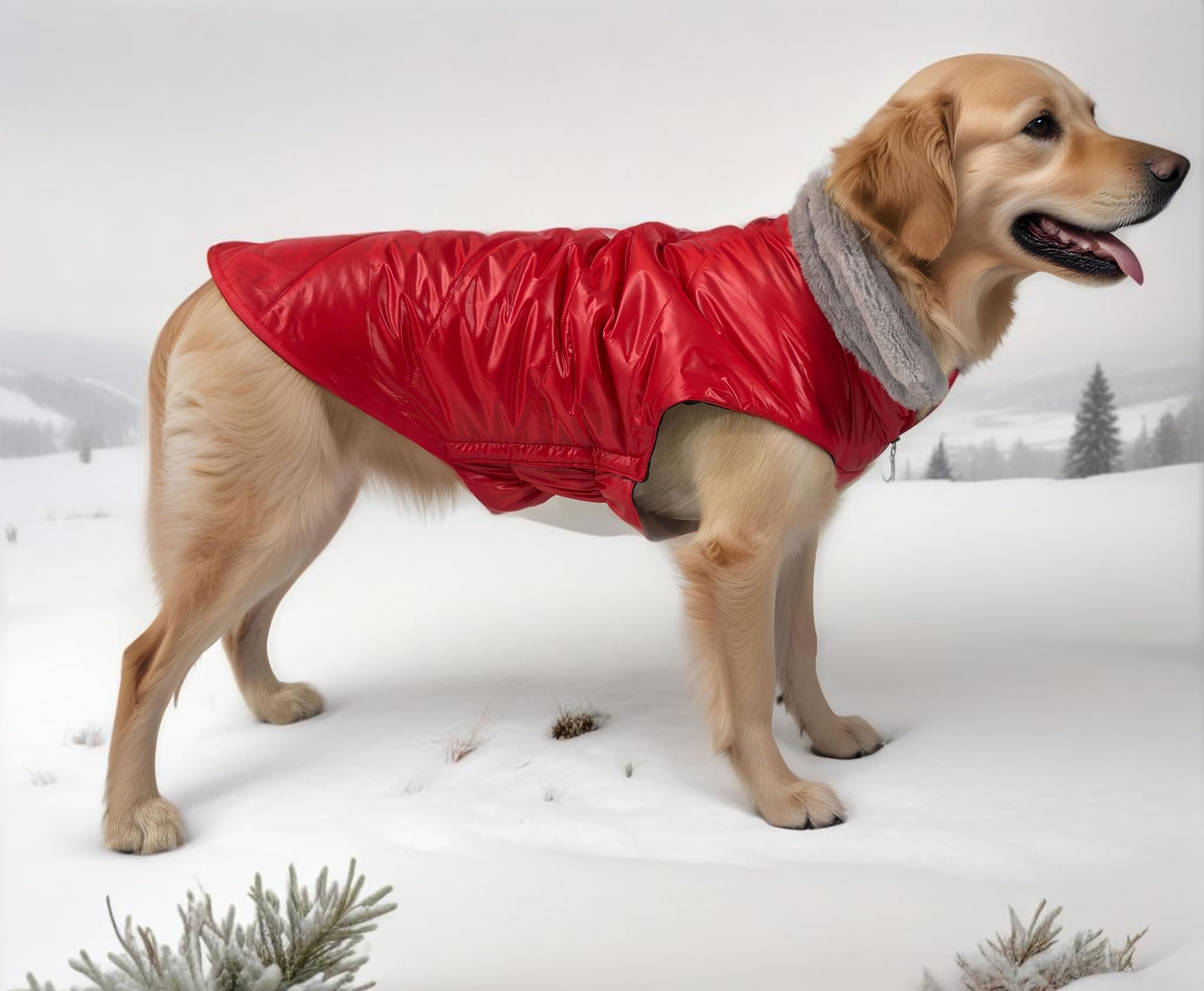 ZippyPaws Ultra Luxury Winter Jacket for Dogs - 12 Inch Size with